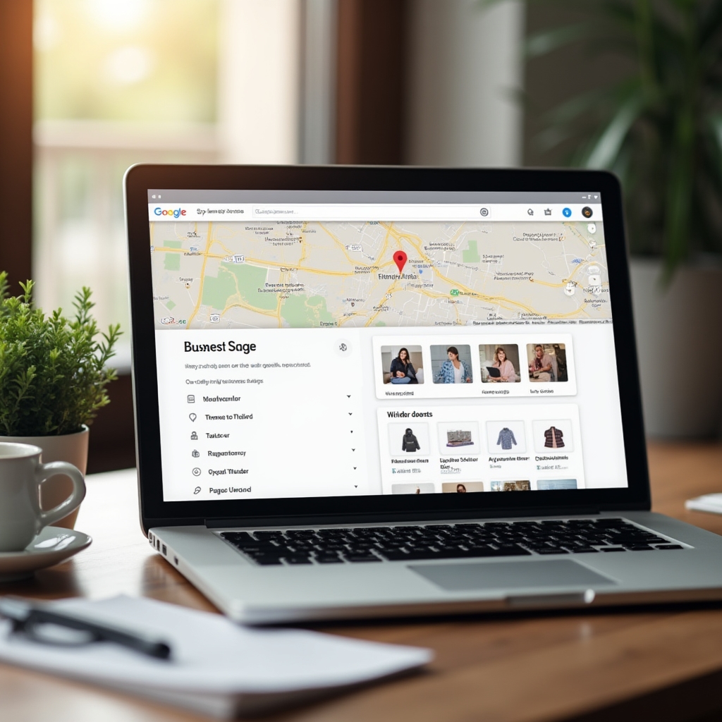 Ekran z profilem Google Moja Firma dla zakładu krawieckiego